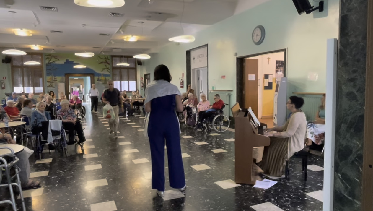 sessione di musicoterapia Centro S.Maria Nascente Fondazione Don Gnocchi