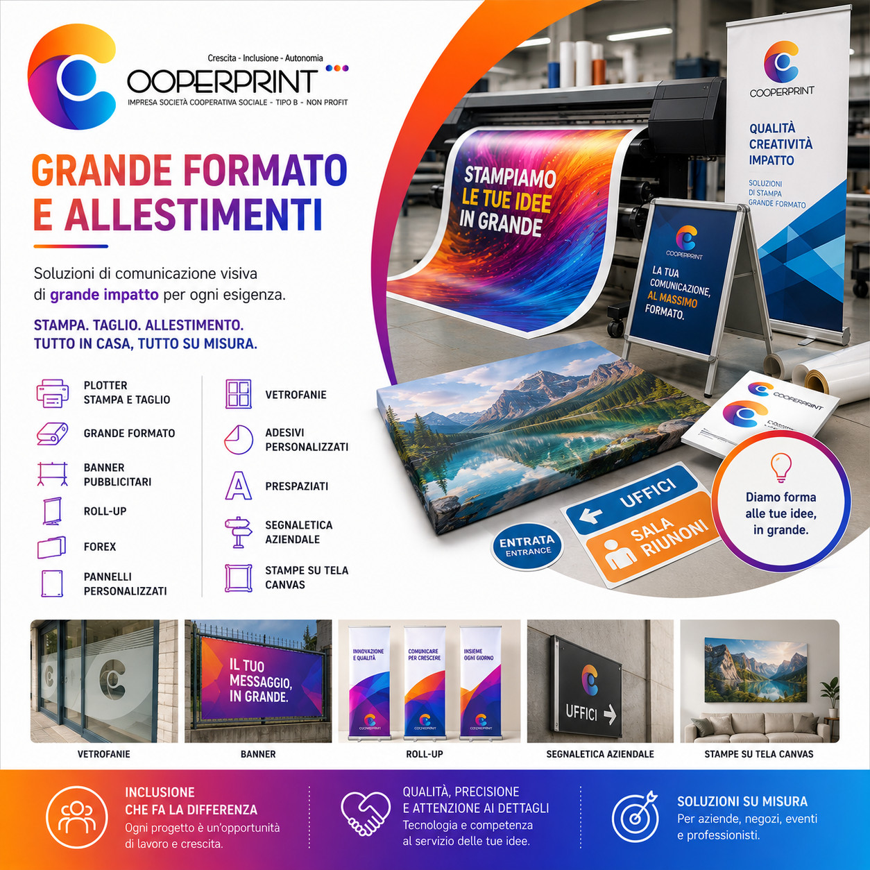 Plotter stampa e taglio grandi formati